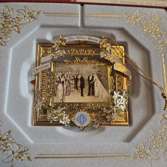 White House Historical Assoc 2007 Ornament Wedding Box Vintage - Picture 2 of 6